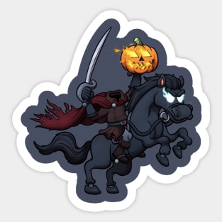 Creepy Halloween Horseman Sticker